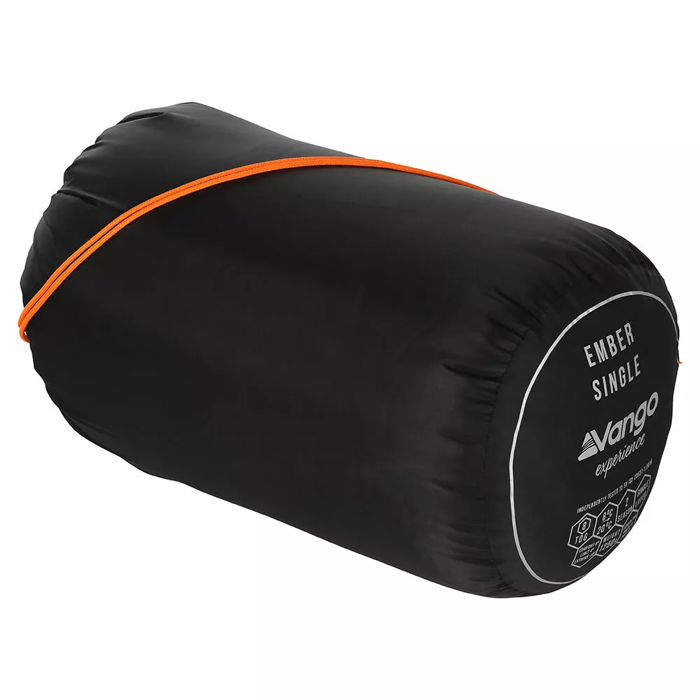 Vango Ember Single Sleeping Bag (Black) Vango Ember Single Sleeping Bag (Black) -Vango Store 2021 vango product sleeping bags family ember single bag black