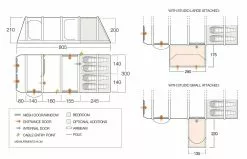Vango Airbeam Vango Anantara IV TC 450XL Air Tent (2023) -Vango Store airbeam si pro floorplan anantara iii air 450xl with pods 1