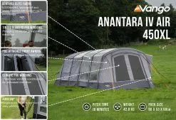 Vango Airbeam Vango Anantara IV 450xl Air Tent (2023) -Vango Store anantara iv air 450xl low res2
