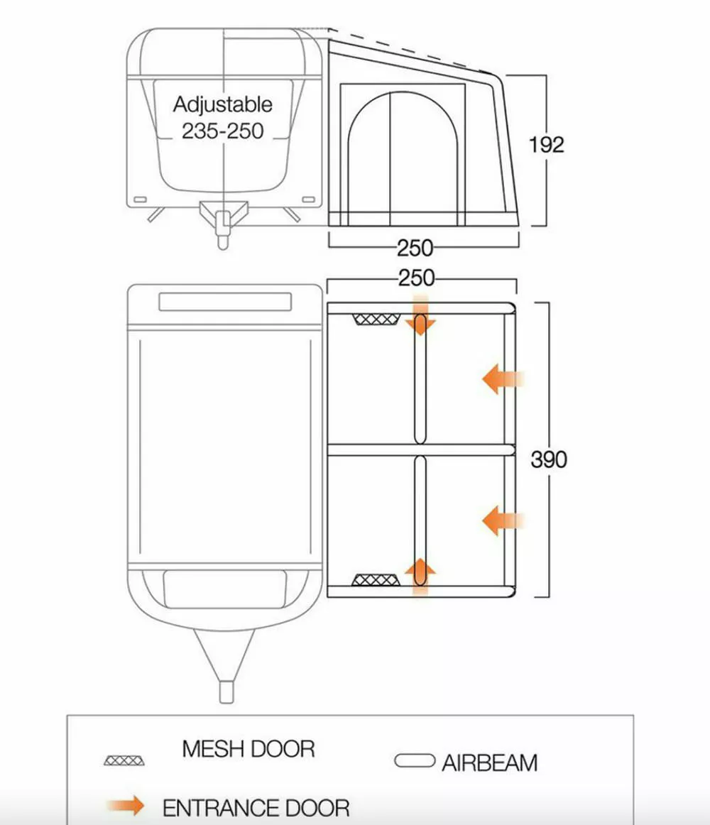 Vango Balletto Air 390 Elements Shield Caravan Awning (2023) Vango Airbeam Vango Balletto Air 390 Elements Shield Caravan Awning (2023) -Vango Store balletto 390 floor