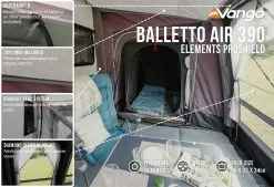 Vango Airbeam Vango Balletto Air 390 Elements ProShield Caravan Awning (2023) -Vango Store balletto air 390 eps in