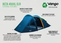 Vango Beta 450xl CLR Tent (2023) -Vango Store beta 450xl clr lr