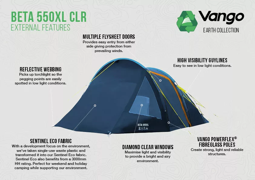 Vango Beta CLR 550xl Tent (2023) Vango Beta CLR 550xl Tent (2023) -Vango Store