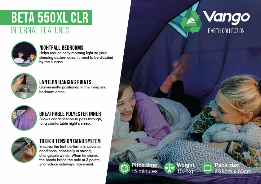 Vango Beta CLR 550xl Tent (2023) Vango Beta CLR 550xl Tent (2023) -Vango Store