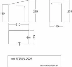 Vango Caravan Awning Bedroom (BR002) -Vango Store br002 2021 vango floorplan caravan bedroom small