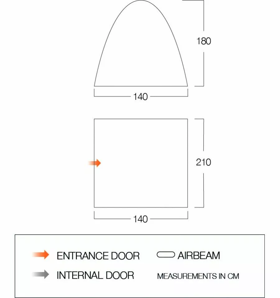 Vango Free-Standing Inner Tent (Midnight) (BR003) Vango Free-Standing Inner Tent (Midnight) (BR003) -Vango Store br003