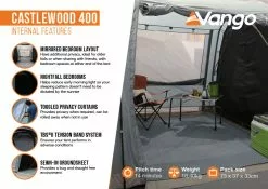 Vango Castlewood 400 Poled Tent Package (2023) -Vango Store castlewood 400 infographic2