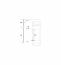 Vango AirBeam Sky Canopy 2.5m -Vango Store floorplan 25 2