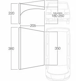Vango AirBeam Sky Canopy 3.5m -Vango Store floorplan35 3
