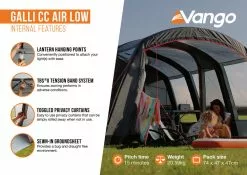 Vango Airbeam Vango Galli CC Air Low Awning (2023) -Vango Store galli cc air low2 1