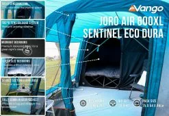 Vango Airbeam Vango Joro Air 600xl Dura Tent (2023) -Vango Store joro air 650xl sentinel eco dura low res