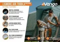 Vango Airbeam Vango Lismore Air 700DLX Tent Package (2023) -Vango Store lismore air 700dlx package2
