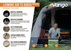 Vango Airbeam Vango Lismore Air TC 600XL Tent Package (2023) -Vango Store lismore air tc 600xl package2
