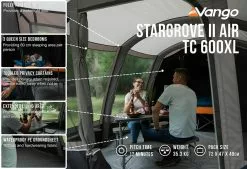 Vango Airbeam Vango Stargrove II TC 600XL Air Tent (2022) -Vango Store stargrove ii air tc 600xl low res