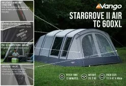 Vango Airbeam Vango Stargrove II TC 600XL Air Tent (2022) -Vango Store stargrove ii air tc 600xl low res2