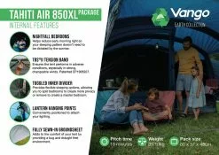 Vango Airbeam Vango Tahiti 850XL Air Tent (2023) -Vango Store tahiti air 850xl package2
