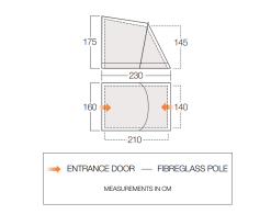 Vango Airbeam Vango Balletto Tall Annex Elements Shield (2022) -Vango Store tall annex elements shield balletto