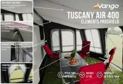 Vango Airbeam Vango Tuscany Air 400 Elements Proshield Caravan Awning (2023) 6 Vango Airbeam Vango Tuscany Air 400 Elements Proshield Caravan Awning (2023) -Vango Store tuscany air 400 eps in