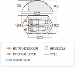 Vango Blade 200 Tent (2022) -Vango Store vango 2019 tents floorplan blade pro 200