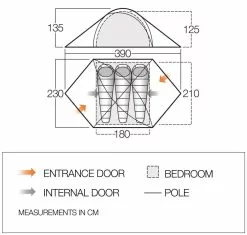 Vango Halo 300 Tent (2022) -Vango Store vango 2020 tents floorplan halo pro 300