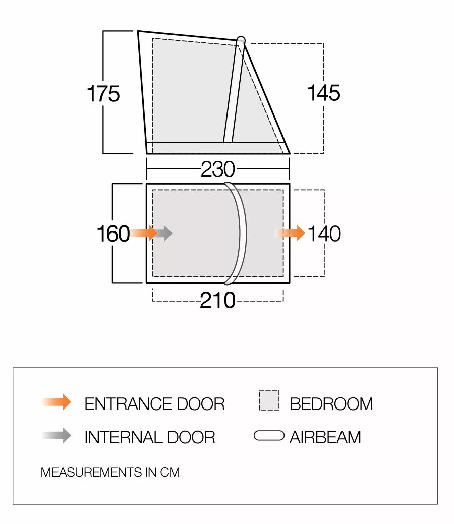 Vango Riviera Tall Annex (All Season) Vango Riviera Tall Annex (All Season) -Vango Store vango 2021 awnings floorplan riviera annex low res